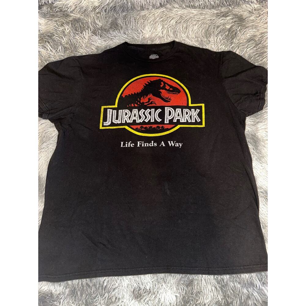 Jurassic Park L Black Shirt Life Finds A Way Universal Studios